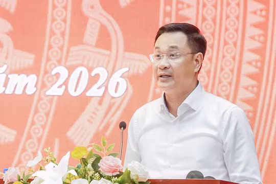 Bí thư Thành uỷ Đà Nẵng Lê Ngọc Quang phát biểu tại Hội nghị lần thứ 3 Ban Chấp hành Đảng bộ thành phố Đà Nẵng khóa I, diễn ra ngày 27/3.