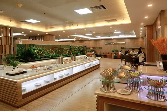 Một góc phòng chờ thương gia tại Nhà ga T1, Cảng hàng không quốc tế Đà Nẵng vừa được nâng cấp