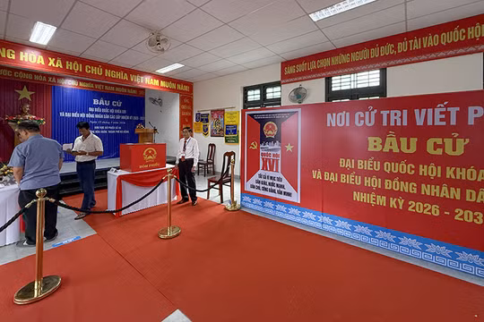 Tổng số cử tri tham gia bỏ phiếu bầu đại biểu Quốc hội khóa XVI tại TP Đà Nẵng và đại biểu HĐND TP khóa XI nhiệm kỳ 2026 - 2031 đạt tỷ lệ 99,9%.