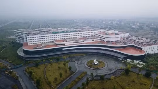 Bệnh viện Bạch Mai cơ sở Ninh Bình thời điểm chưa chính thức đi vào hoạt động. Ảnh: Như Hoàn.