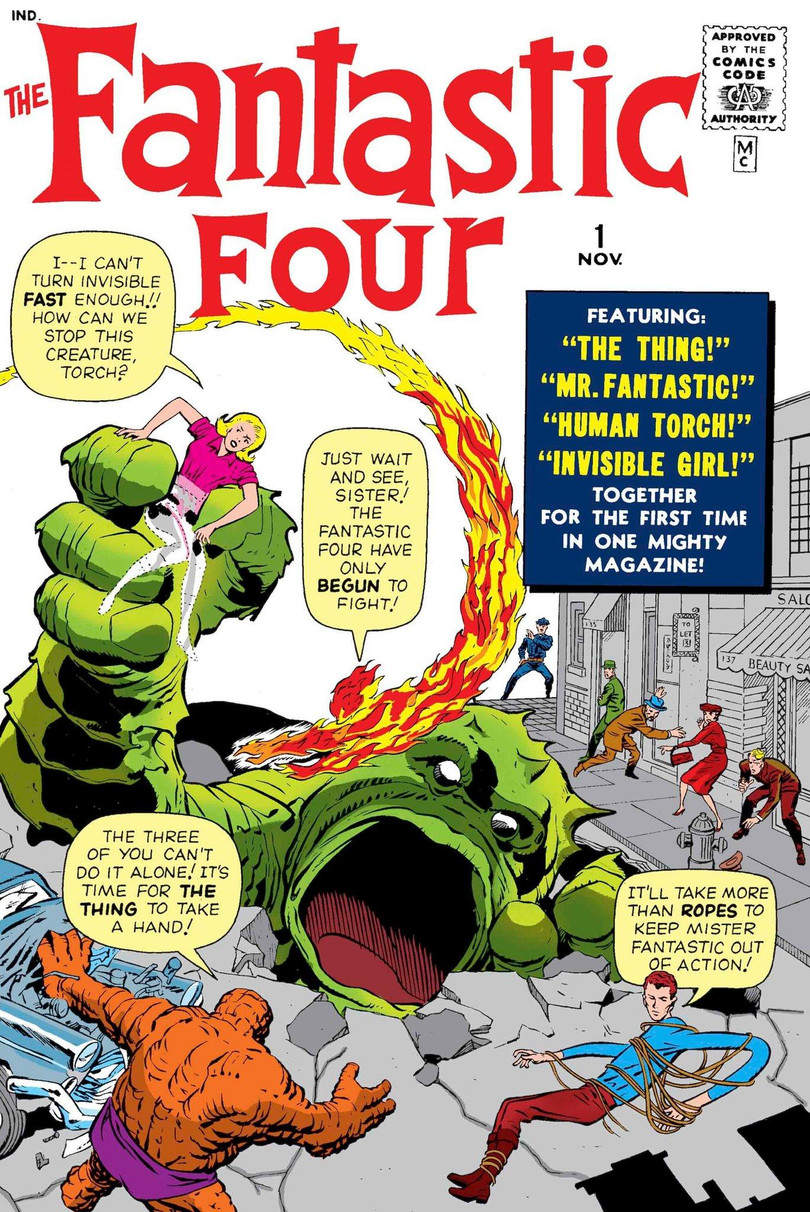 Trang bìa cuốn Fantastic Four đầu tiên. Ảnh: NY Times