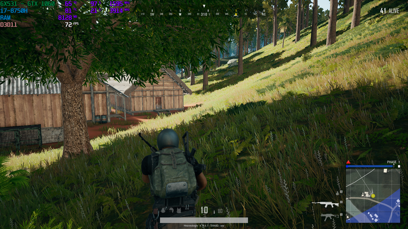 Thử nghiệm tựa game PUBG trên ROG Zephyrus S