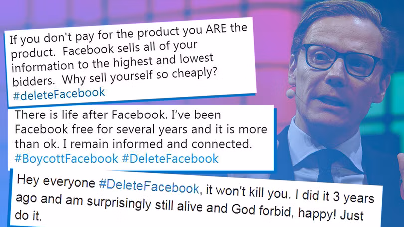 Cambridge Analytica đã thực hiện hành vi thu thập dữ liệu quy mô lớn nhờ một ứng dụng tưởng chừng vô hại trên Facebook. Ảnh: Metro