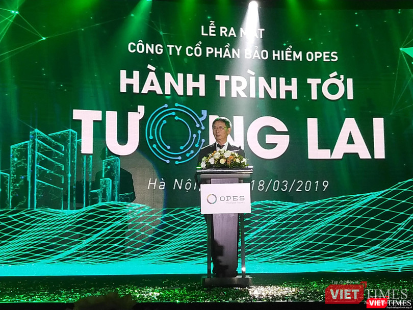 Ông Nguyễn Văn Hảo, Chủ tịch Hội đồng quản trị OPES, phát biểu tại buổi lễ ra mắt (Ảnh: P.D)