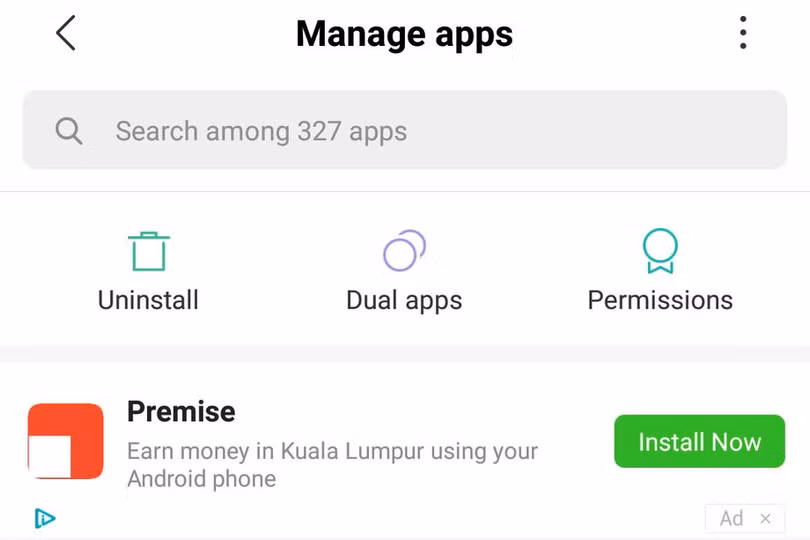 Quảng cáo xuất hiện trong cả mục Settings trên MIUI. Ảnh: Reddit