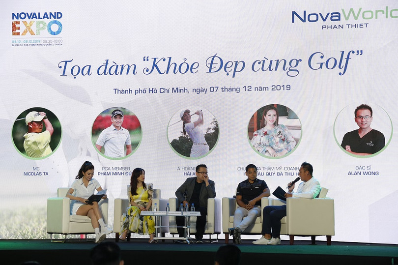 Một buổi tọa đàm tại sự kiện Novaland Expo