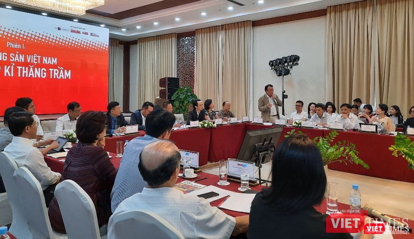 Ông Đỗ Anh Dũng, Chủ tịch Tân Hoàng Minh, phát biểu tại tọa đàm (Ảnh: P.D)