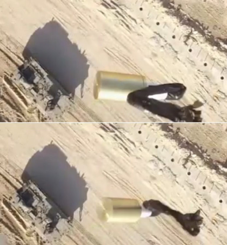 Nhóm thánh chiến người Palestine sử dụng đạn thứ cấp ném bom tăng thiết giáp của Israel. Ảnh South Front