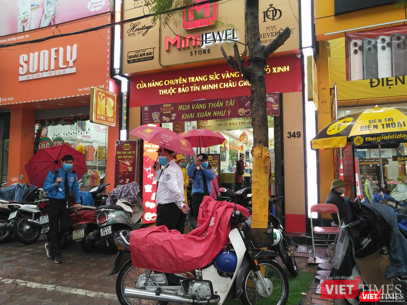 Một cửa hàng vàng thuộc hệ thống Bảo tín Minh Châu