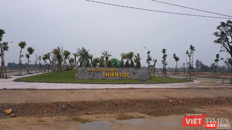 Đất nền tại dự án Thiên Lộc Complex được rao bán rầm rộ khi hạ tầng chưa hoàn thiện