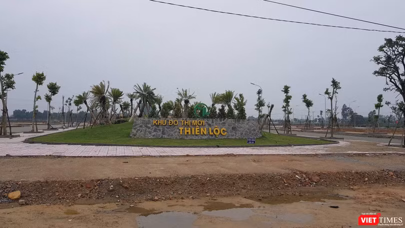 Đất nền tại dự án Thiên Lộc Complex được rao bán rầm rộ khi hạ tầng chưa hoàn thiện