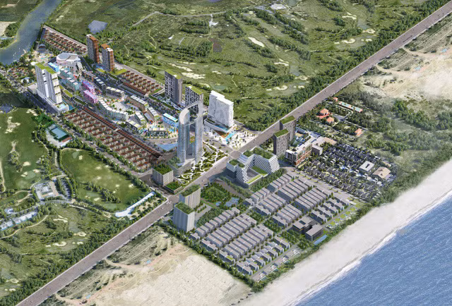 Phối cảnh dự án Cocobay Đà Nẵng sau điều chỉnh (Ảnh: Internet)