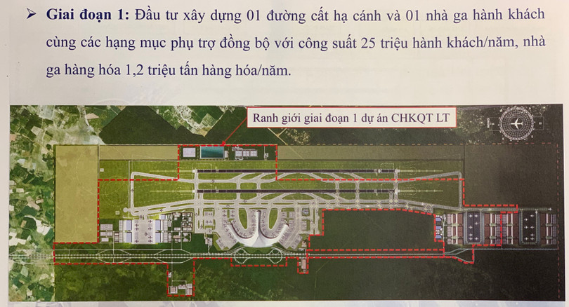 Phương án thiết kế giai doạn 1 CHKQT Long Thành (Ảnh: VGP)