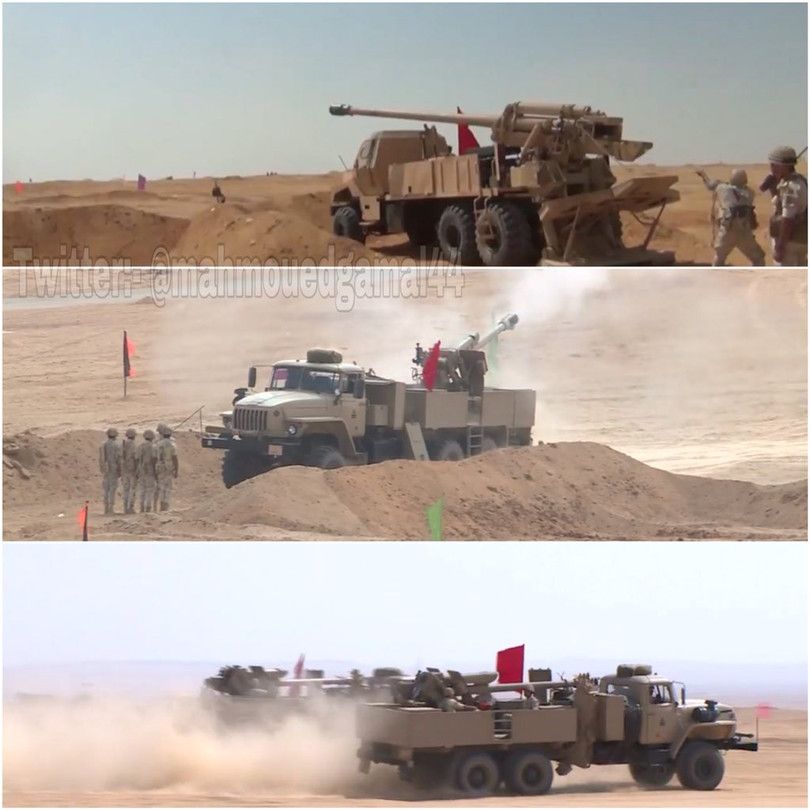 Cuộc diễn tập quy mô lớn của quân đội Ai Cập. Ảnh minh họa tài khoản Mahmoud Gamal
