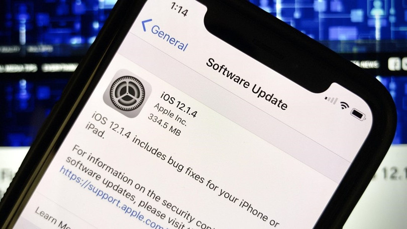 Bản cập nhật iOS 12.1.4 khắc phục sự cố bảo mật của tính năng FaceTime Group. Ảnh: Gadget Hacks