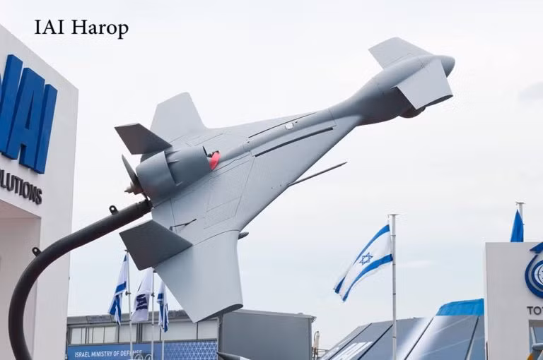 Tên lửa, máy bay không người lai IAI Harop của Israel. Ảnh South Front Tên lửa, máy bay không người lai IAI Harop của Israel. Ảnh South Front