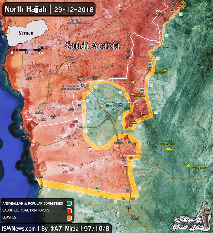 Các mũi tấn công của Ả rập Xê út nhằm bao vây phong tỏa các đơn vị Houthi trên vùng biên giới. Ảnh minh họa South Front Các mũi tấn công của Ả rập Xê út nhằm bao vây phong tỏa các đơn vị Houthi trên vùng biên giới. Ảnh minh họa South Front