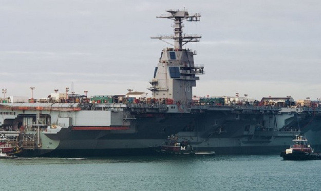 Chiếc tàu sân bay lớp Ford thứ nhất Gerald R Ford (CVN 78). Ảnh: Military Leak.