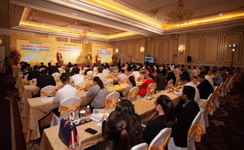 Toàn cảnh phiên họp ĐHĐCĐ thường niên năm 2020 của Nam A Bank (Nguồn: Nam A Bank)