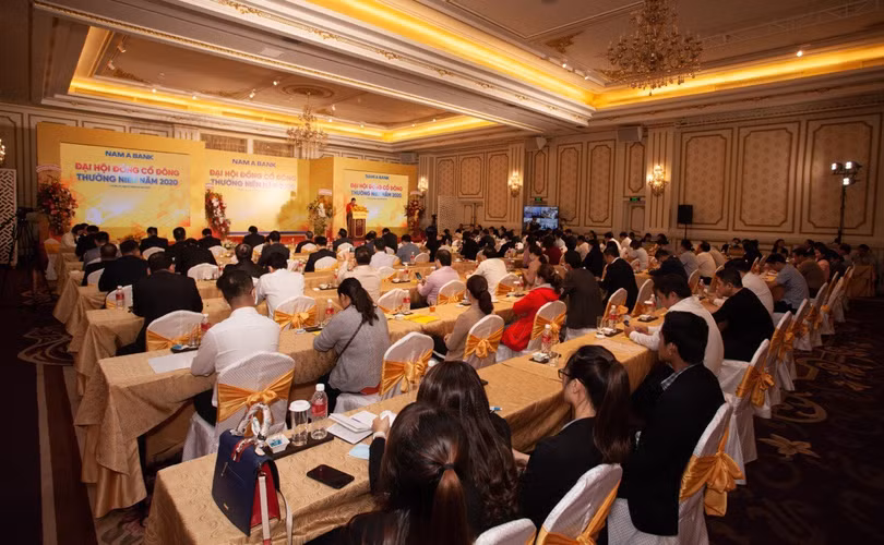 Toàn cảnh phiên họp ĐHĐCĐ thường niên năm 2020 của Nam A Bank (Nguồn: Nam A Bank)
