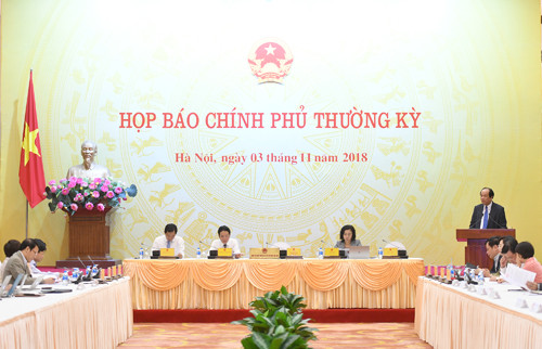 Bộ trưởng, Chủ nhiệm Văn phòng Chính phủ Mai Tiến Dũng phát biểu tại buổi họp báo (Ảnh: VGP/Quang Hiếu) Bộ trưởng, Chủ nhiệm Văn phòng Chính phủ Mai Tiến Dũng phát biểu tại buổi họp báo (Ảnh: VGP/Quang Hiếu)
