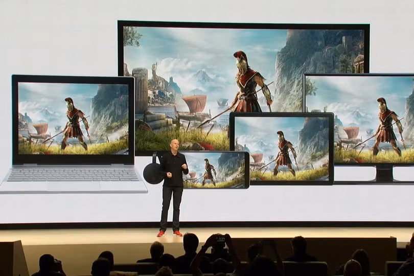 Stadia hoạt động trên bất kỳ thiết bị nào cài đặt trình duyệt Chrome và có kết nối mạng. Ảnh: 9to5google
