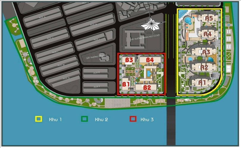 Sơ đồ khu chức năng của dự án The Era Town. (Nguồn: Internet)