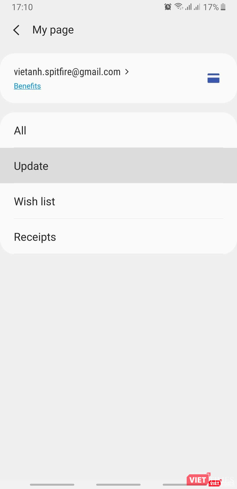 Người dùng phải cập nhật Bixby và các dịch vụ liên quan.