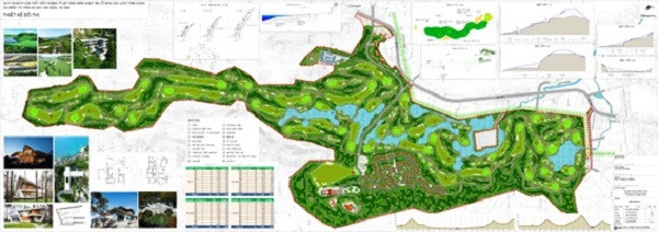 Phối cảnh dự án Sân golf Paradise tại Xã Tượng Lĩnh, Huyện Kim Bảng, Tỉnh Hà Nam (Nguồn: Internet)