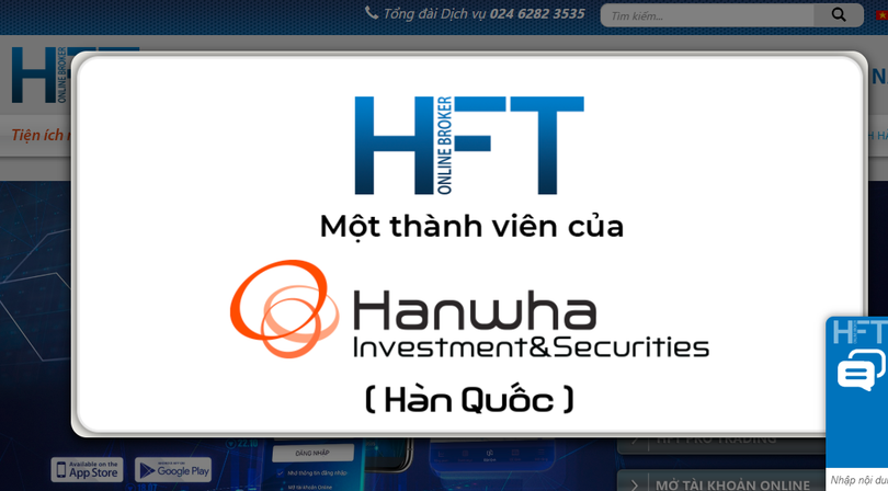 Sau khi "về một nhà" với Hanwha Invetsment & Securities, CTCK HFT sẽ ra sao? (Ảnh chụp màn hình)