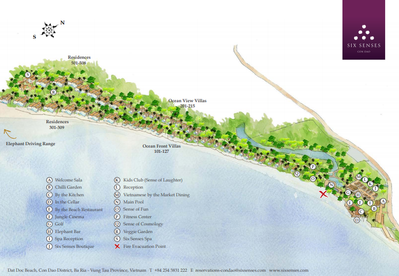 Tổng thể khu resort Six Senes Côn Đảo (Ảnh: Internet) Tổng thể khu resort Six Senes Côn Đảo (Ảnh: Internet)