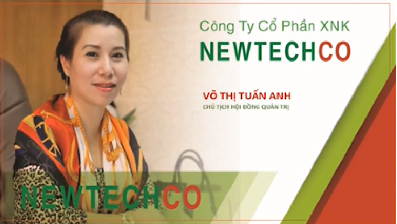 Chân dung nữ doanh nhân Võ Thị Tuấn Anh trên cương vị Chủ tịch Hội đồng quản trị Newtechco (Nguồn: newtechcoland.com)
