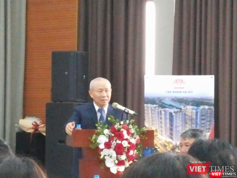 Chủ tịch Tập đoàn Hà Đô Nguyễn Trọng Thông phát biểu tại cuộc họp (Ảnh: P.D) Chủ tịch Tập đoàn Hà Đô Nguyễn Trọng Thông phát biểu tại cuộc họp (Ảnh: P.D)
