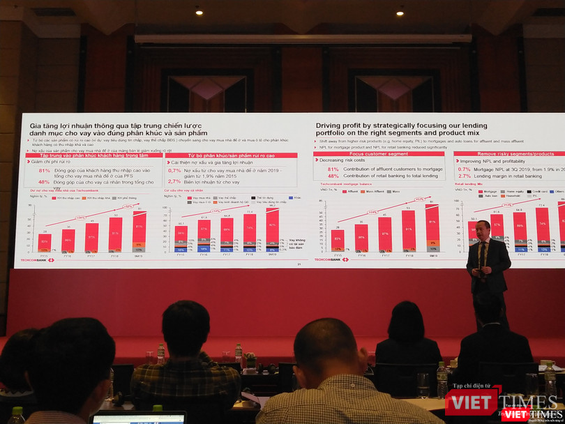 Ông Phùng Quang Hưng, Giám đốc khối bán hàng và kênh phân phối Techcombank, chia sẻ tại buổi gặp gỡ