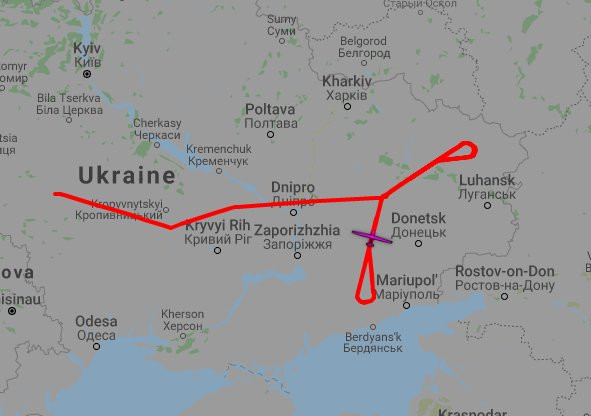 UAV RQ-4 hoạt động trên vùng phía đông Ukraina. Ảnh The Driver