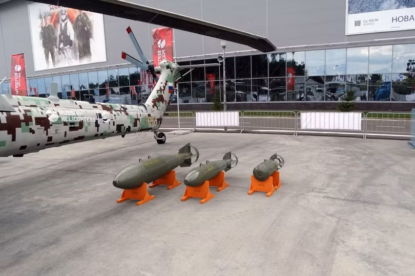 Máy bay trực thăng tấn công Mi-28 trong triển lãm diễn đàn kỹ thuật quân sự Army - 2018. Ảnh RG