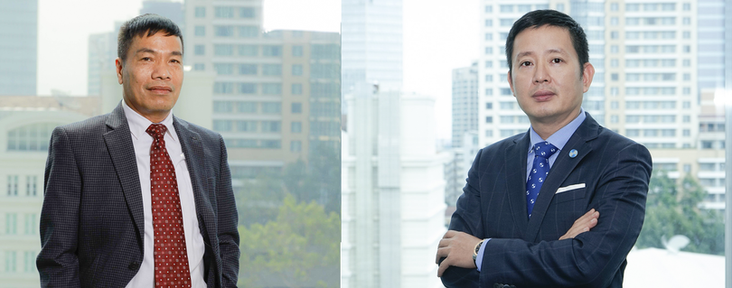 Ông Cao Xuân Ninh - tân Chủ tịch HĐQT Eximbank (bên trái) và ông Nguyễn Cảnh Vinh - Quyền Tổng Giám đốc Eximbank (bên phải) Ông Cao Xuân Ninh - tân Chủ tịch HĐQT Eximbank (bên trái) và ông Nguyễn Cảnh Vinh - Quyền Tổng Giám đốc Eximbank (bên phải)