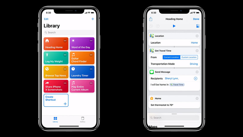 Siri Shortcuts. Ảnh: Gizmodo