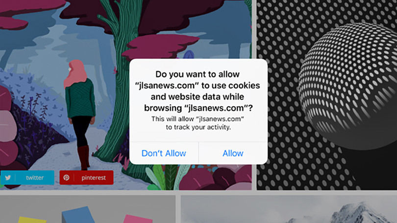 Các trang web sẽ không thể thu thâp thói quen sử dụng nếu bạn dùng Safari để lướt web. Ảnh: Gizmodo