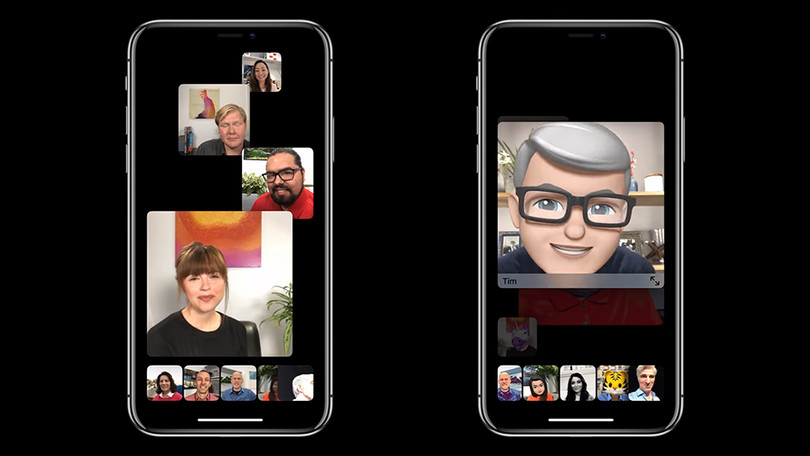 Group FaceTime hộ trợ đồng thời 32 người. Ảnh: Gizmodo