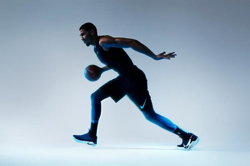 Hậu vệ ghi điểm của Celtics, Jason Tatum là gương mặt đại diện cho Nike Adapt BB. Ảnh: DT.