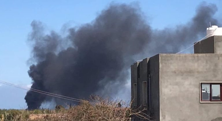 Lực lượng không quân LNA không kích chiến tuyến của các nhóm dân quân GNA. Ảnh South Front