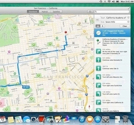 Hình ảnh quảng cáo OS X Mavericks. Ảnh: Apple Hình ảnh quảng cáo OS X Mavericks. Ảnh: Apple