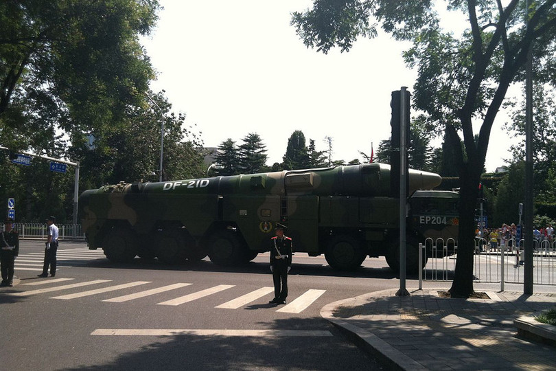 Tên lửa đạn đạo tầm trung chống tàu DF-21D. Ảnh: Russian Gazeta. Tên lửa đạn đạo tầm trung chống tàu DF-21D. Ảnh: Russian Gazeta.