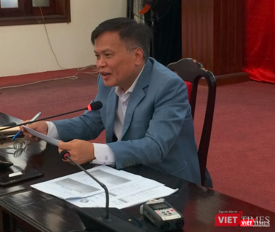 TS. Nguyễn Đình Cung - Viện nghiên cứu quản lý kinh tế Trung ương phát biểu tại Hội thảo (Ảnh: P.D)