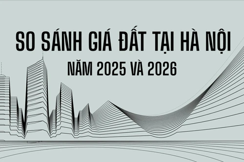 So sánh giá đất Hà Nội năm 2026 với 2025: Đất ngoại thành tăng hàng chục %