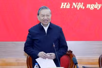 Tổng bí thư Tô Lâm phát biểu tại buổi làm việc. Ảnh: TTXVN.