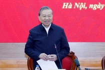 Tổng bí thư Tô Lâm phát biểu tại buổi làm việc. Ảnh: TTXVN.