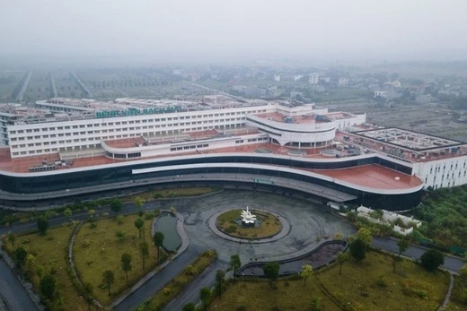 Dự án Bệnh viện Bạch Mai cơ sở 2. Ảnh: Như Hoàn.