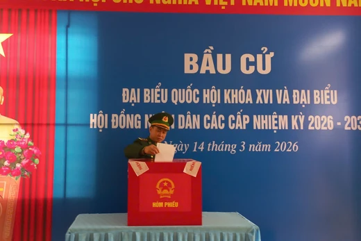 Những lá phiếu sớm của cử tri Đặc khu Bạch Long Vĩ